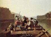 George Caleb Bingham Boater playing the Card France oil painting artist